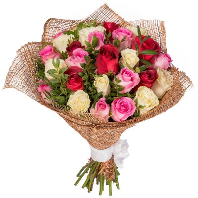 Букет из роз «Весенний поцелуй»